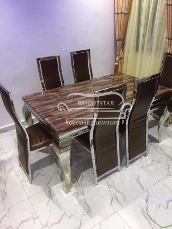 6seaters dinning table set Marple top