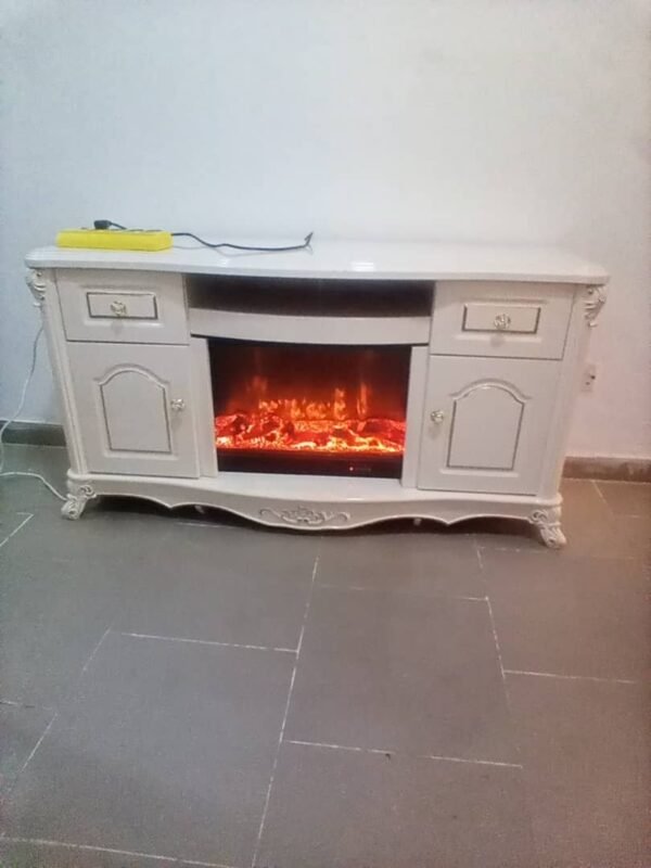 Fire flame tv stand