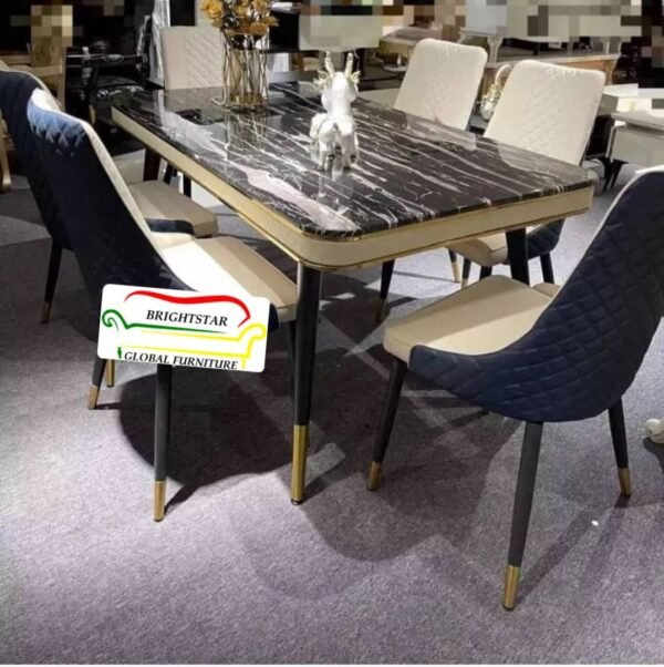 Luxury dining table set 6seaters