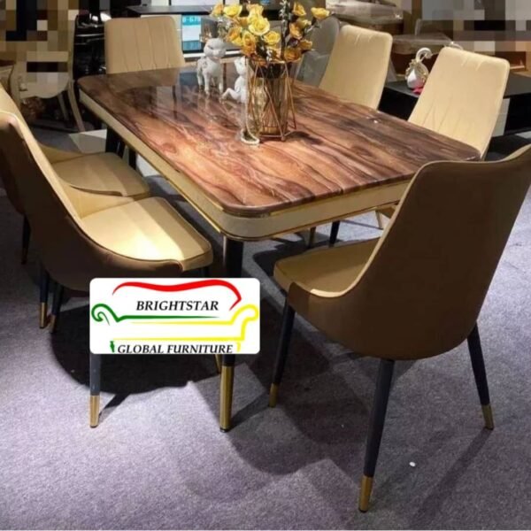 Luxury dining table set 6seaters