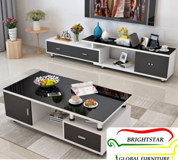 Set of tv stand and center table
